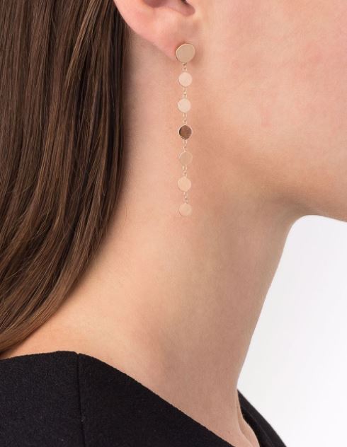 18kt rose gold Luce diamond drop earrings